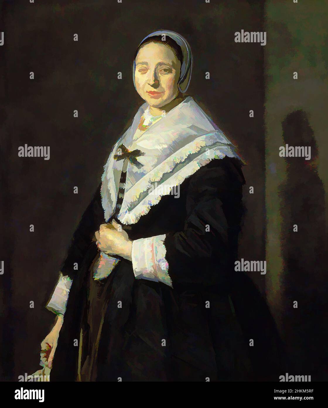 Art inspiré par Portrait d'une femme, Frans Hals, Néerlandais, c.1582/1583-1666, c.1650-52, Huile sur toile, fabriquée aux pays-Bas, en Europe, peintures, 40 3/8 x 35 po. (102,6 x 88,9 cm, œuvres classiques modernisées par Artotop avec une touche de modernité. Formes, couleur et valeur, impact visuel accrocheur sur l'art émotions par la liberté d'œuvres d'art d'une manière contemporaine. Un message intemporel qui cherche une nouvelle direction créative. Artistes qui se tournent vers le support numérique et créent le NFT Artotop Banque D'Images