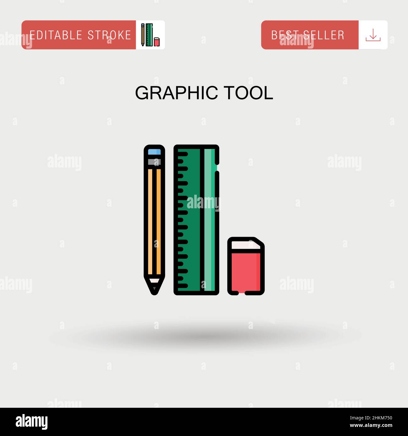Outil graphique icône vecteur simple. Illustration de Vecteur