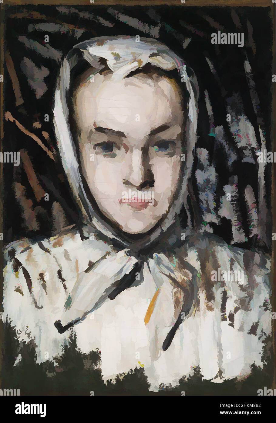 Art inspiré par Marie Cézanne, la sœur de l'artiste (recto), la mère de l'artiste (verso), Paul Cézanne, français, 1839-1906, 1866-67, Huile sur toile, fabriquée à Aix, Bouches-du-Rhône, Europe occidentale, France, Europe, peintures, 22 x 15 1/2 po. (55,9 x 39,4 cm, œuvres classiques modernisées par Artotop avec une touche de modernité. Formes, couleur et valeur, impact visuel accrocheur sur l'art émotions par la liberté d'œuvres d'art d'une manière contemporaine. Un message intemporel qui cherche une nouvelle direction créative. Artistes qui se tournent vers le support numérique et créent le NFT Artotop Banque D'Images