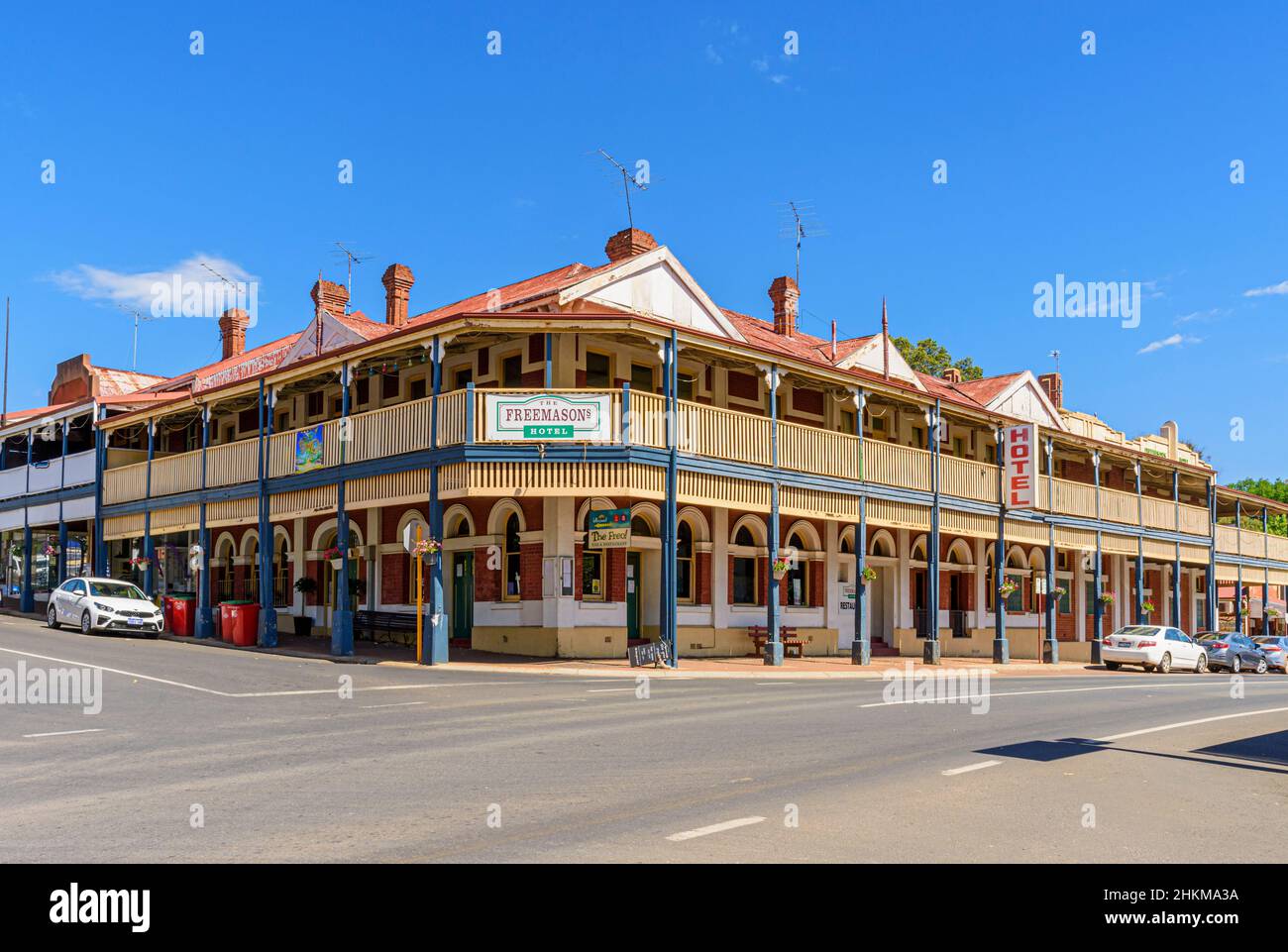 The Federation Filigree a stylisé Freemasons Hotel, Bridgetown, Australie occidentale, Australie Banque D'Images