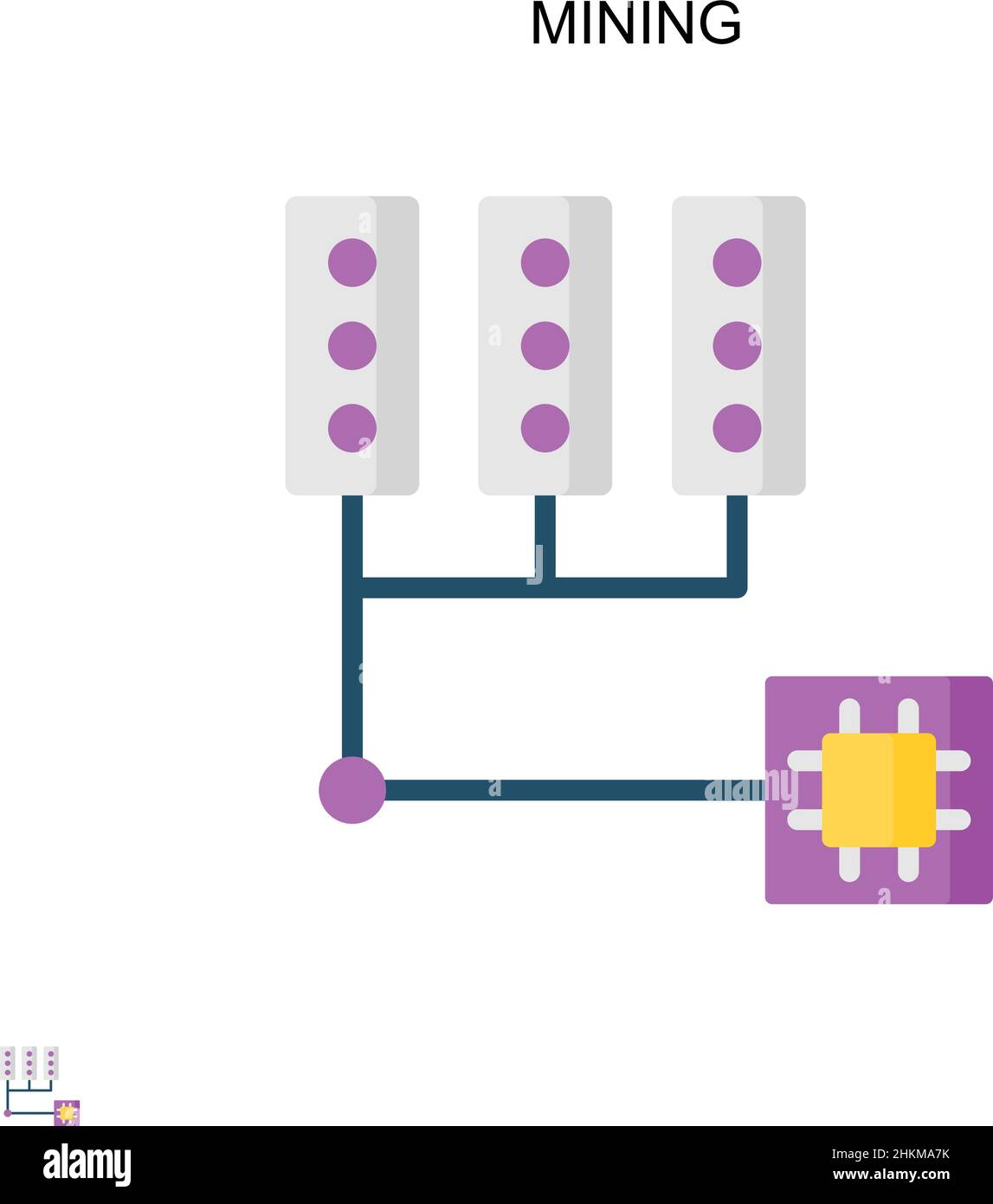 Icône de vecteur simple d'exploration.Modèle de conception de symbole d'illustration pour élément d'interface utilisateur Web mobile. Illustration de Vecteur