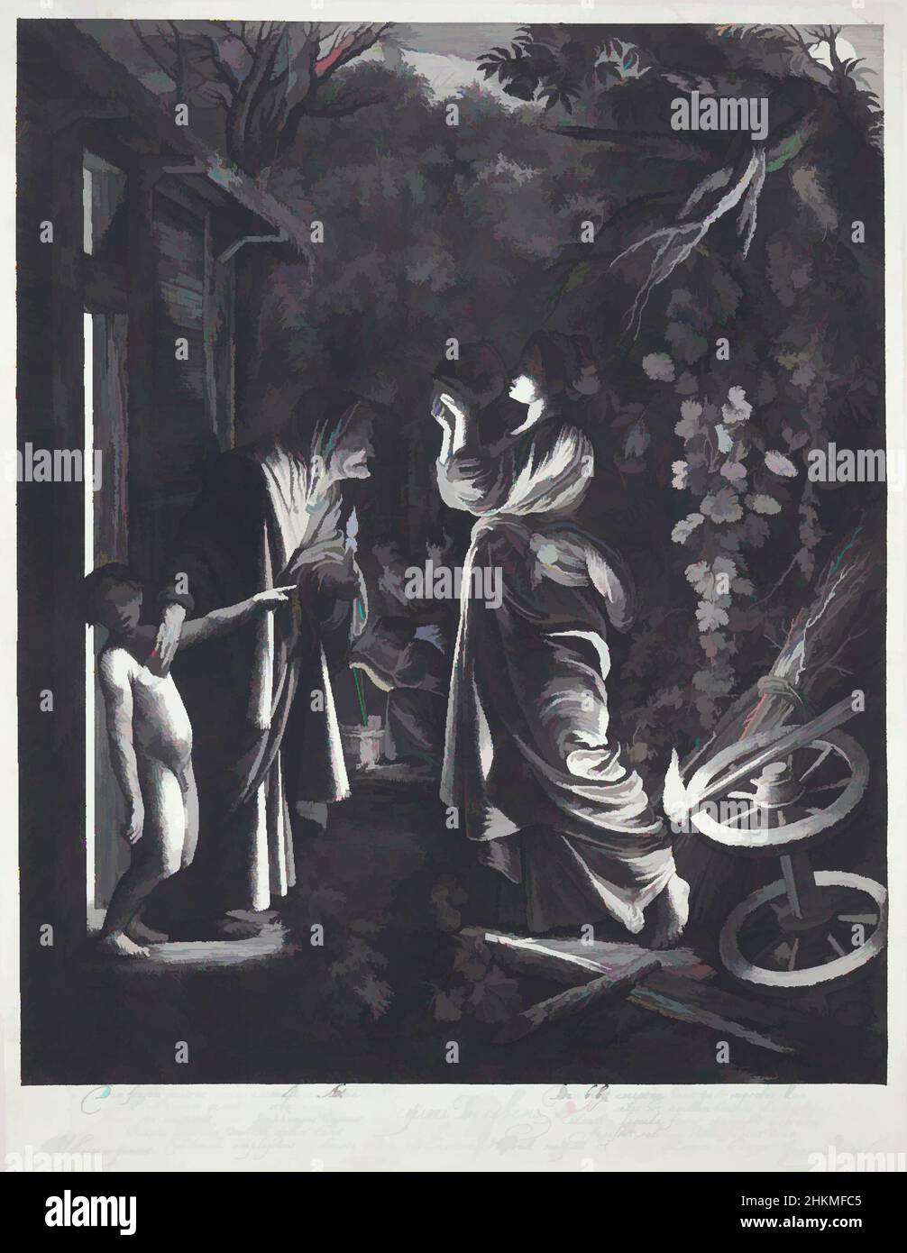 Art inspiré par Ceres à la recherche de sa fille, un tableau d'Adam Elsheimer, allemand, 1578-1610, Hendrick Goudt, néerlandais, 1583-1648, 1610, gravure, pays-Bas, Europe, Tirages, plaque : 12 5/8 x 9 3/4 cm (32,1 x 24,7 cm, œuvres classiques modernisées par Artotop avec une touche de modernité. Formes, couleur et valeur, impact visuel accrocheur sur l'art émotions par la liberté d'œuvres d'art d'une manière contemporaine. Un message intemporel qui cherche une nouvelle direction créative. Artistes qui se tournent vers le support numérique et créent le NFT Artotop Banque D'Images