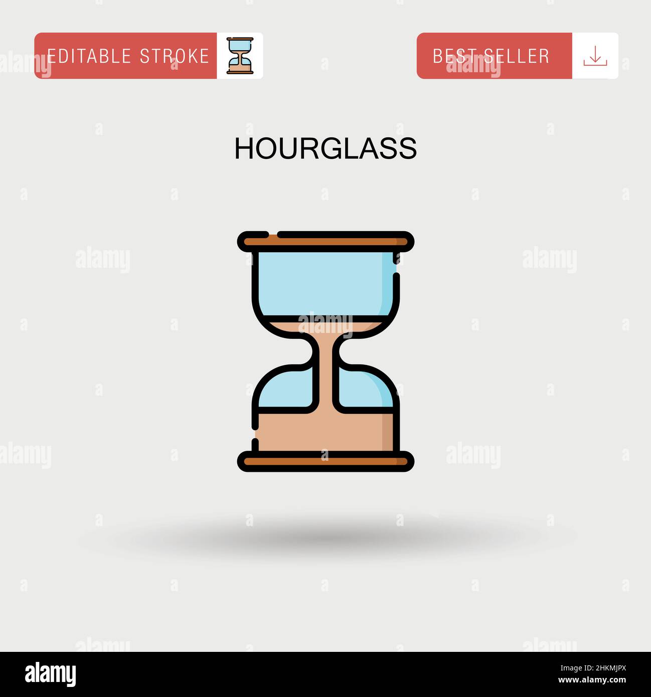 Icône de vecteur simple HourGlass. Illustration de Vecteur