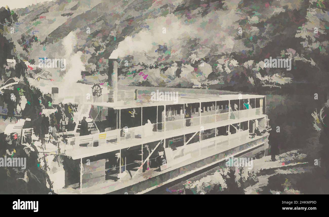 Art inspiré par l'excursion. Wanganui River N. Z., Muir & Moodie studio, éditeur, œuvres 