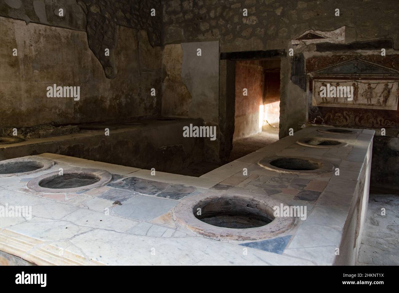 Ville historique de Pompéi Banque D'Images