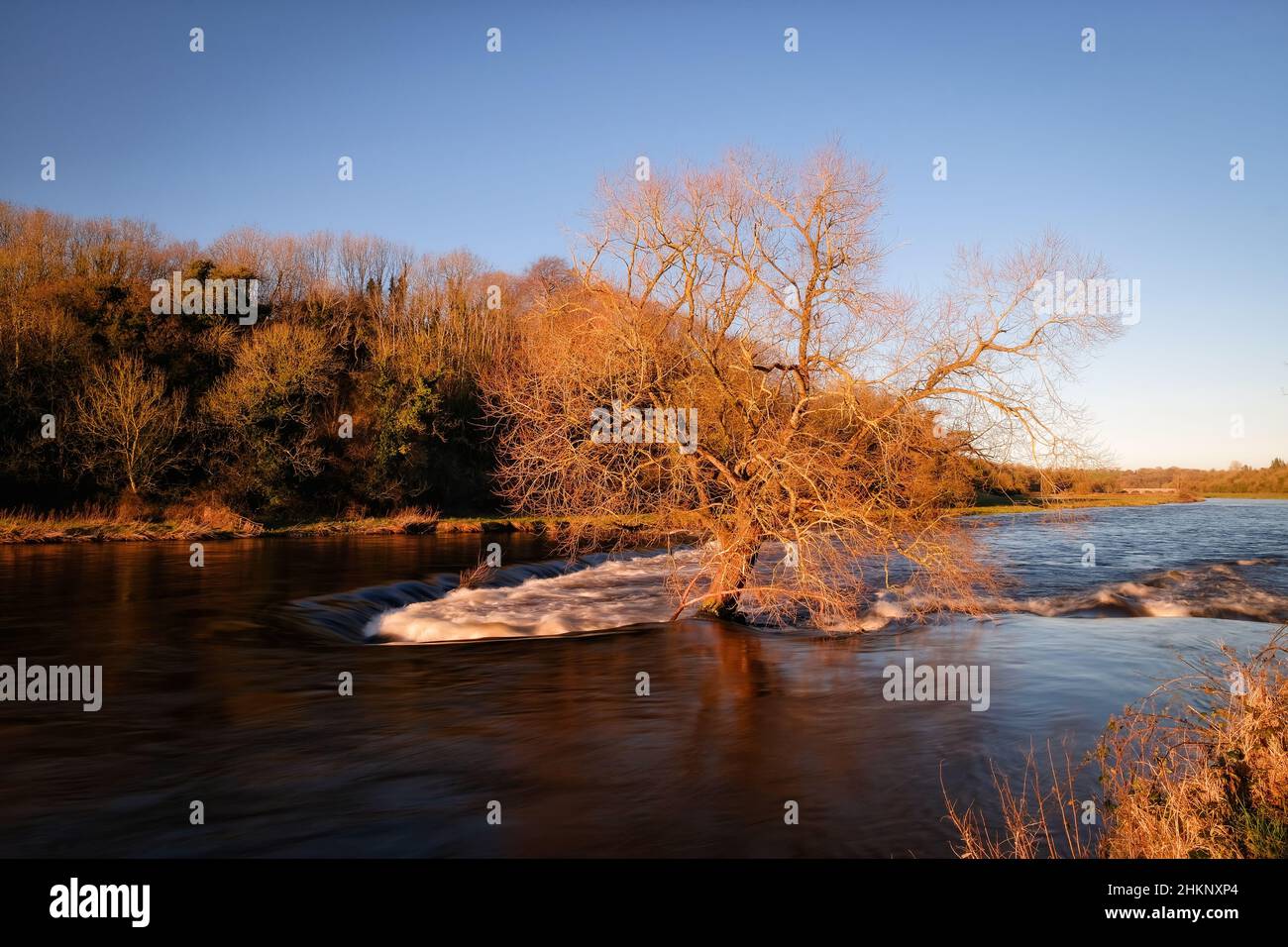 Vue spectaculaire sur la vallée de Boyne au printemps Banque D'Images