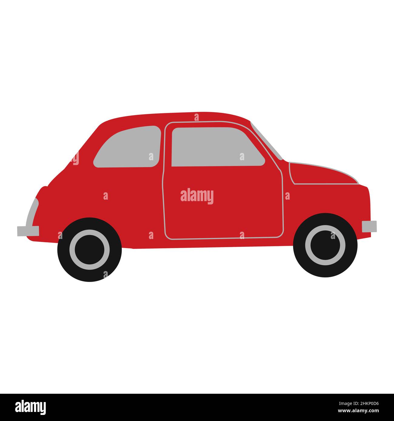 clip art de voiture rouge avec dessin animé, illustration vectorielle Image  Vectorielle Stock - Alamy