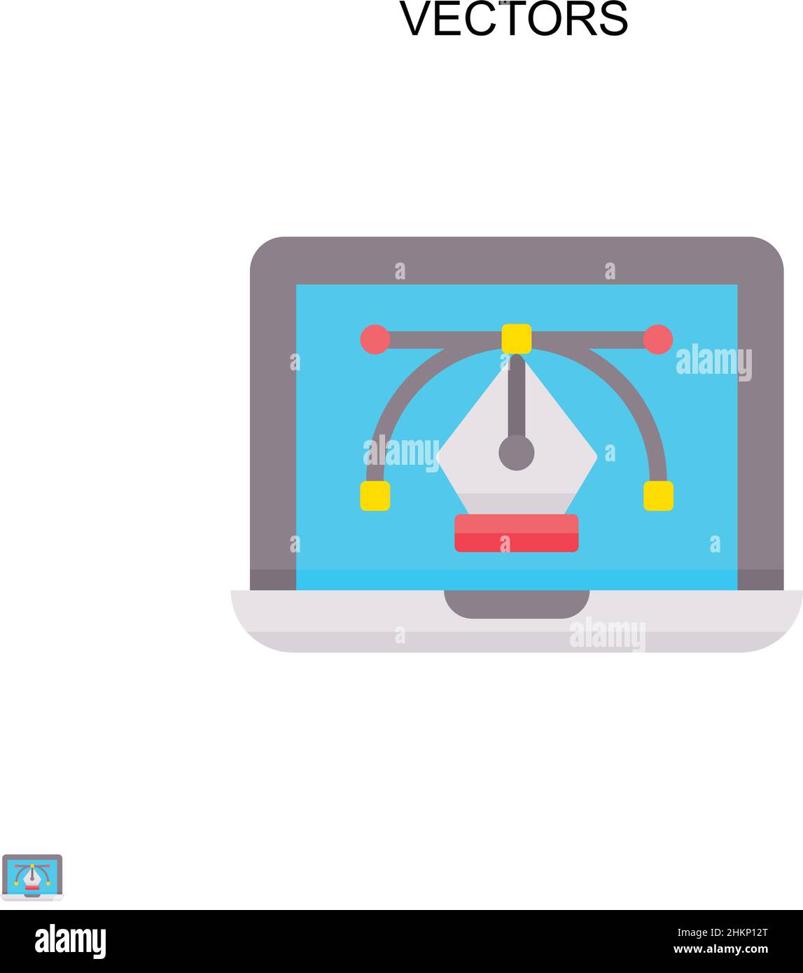 Vecteurs icône vecteur simple.Modèle de conception de symbole d'illustration pour élément d'interface utilisateur Web mobile. Illustration de Vecteur