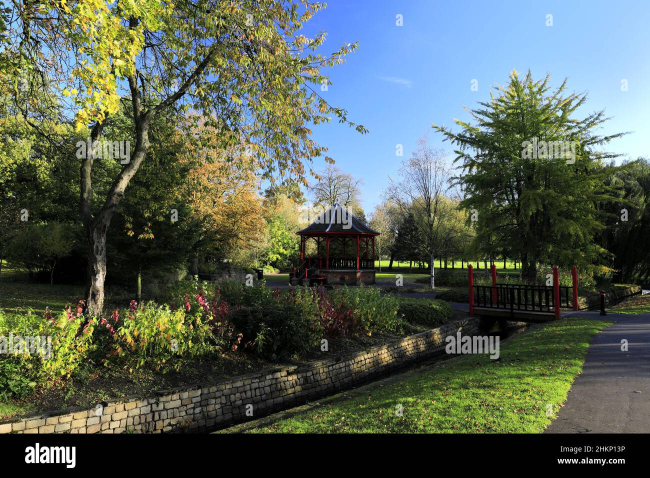 Les jardins de Vancouver dans le large Walk, le parc Walks, King's Lynn, Norfolk, Angleterre Banque D'Images