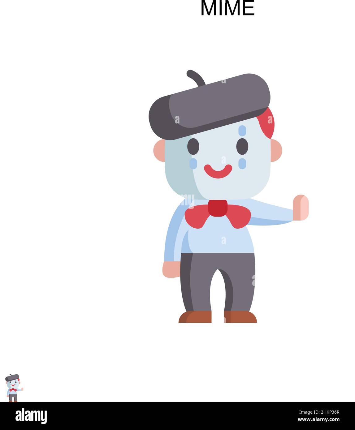 Icône de vecteur simple MIME.Modèle de conception de symbole d'illustration pour élément d'interface utilisateur Web mobile. Illustration de Vecteur