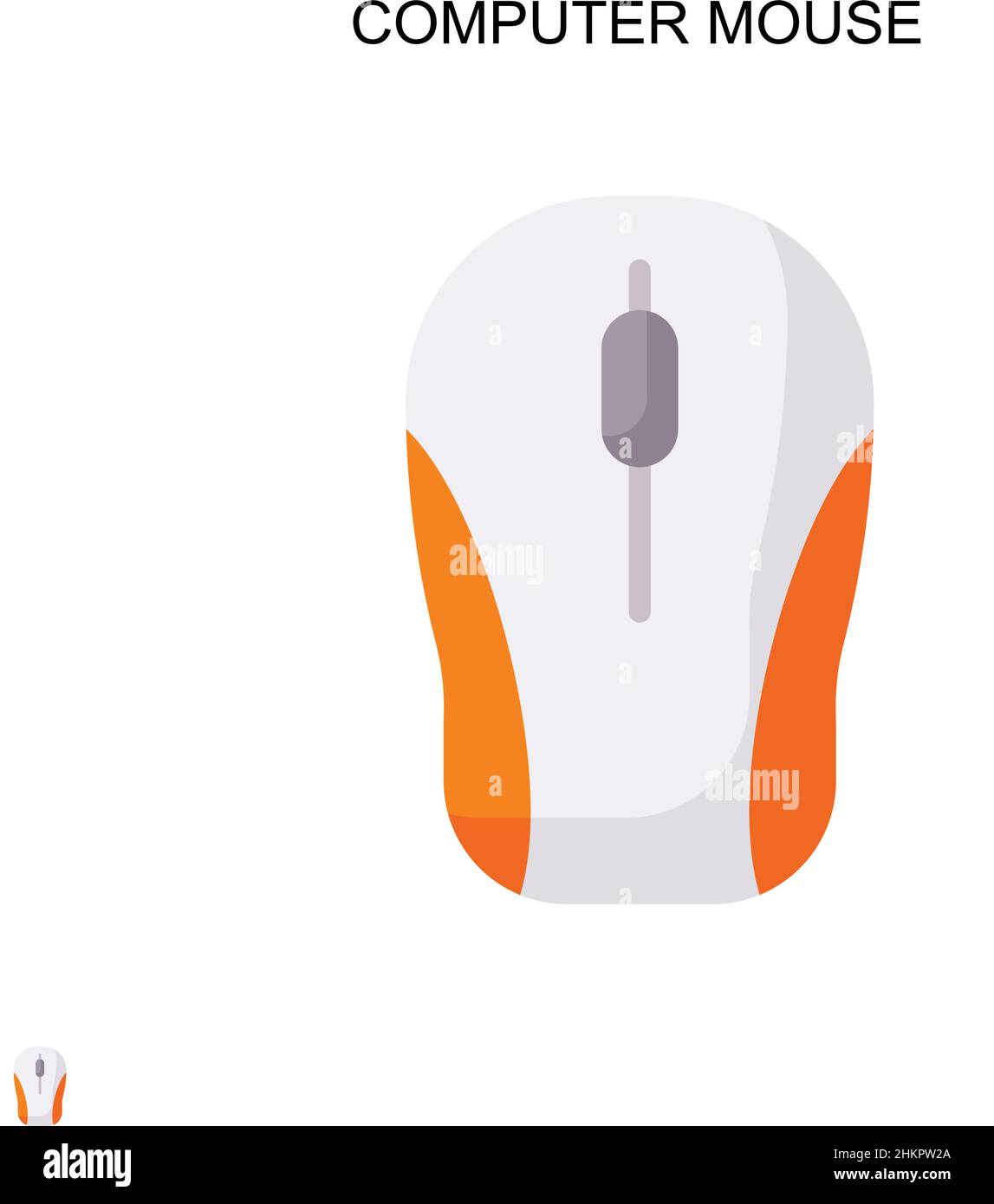 Icône de vecteur simple de la souris d