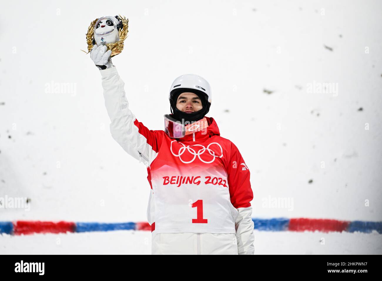 Mikael Kingsbury (CAN) Médaille d'argent lors des Jeux Olympiques d'hiver Beijing 2022, ski acrobatique, hommes mogules le 5 février 2022 au parc de neige Genting à Zhangjiakou, province de Hebei en Chine - photo: Osports/DPPI/LiveMedia Banque D'Images