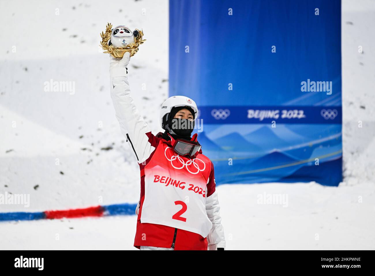 Ikuma Horishima (JPN) Médaille de bronze lors des Jeux Olympiques d'hiver Beijing 2022, ski acrobatique, hommes mogules le 5 février 2022 au parc de neige Genting à Zhangjiakou, province de Hebei en Chine - photo: Osports/DPPI/LiveMedia Banque D'Images