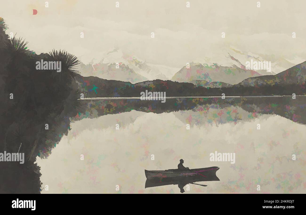 Art inspiré par Diamond Lake, Paradise, Head of Lake Wakatipu, Nouvelle-Zélande, studio Muir & Moodie, 1904, Wakatipu, Lake, œuvres classiques modernisées par Artotop avec une touche de modernité. Formes, couleur et valeur, impact visuel accrocheur sur l'art émotions par la liberté d'œuvres d'art d'une manière contemporaine. Un message intemporel qui cherche une nouvelle direction créative. Artistes qui se tournent vers le support numérique et créent le NFT Artotop Banque D'Images