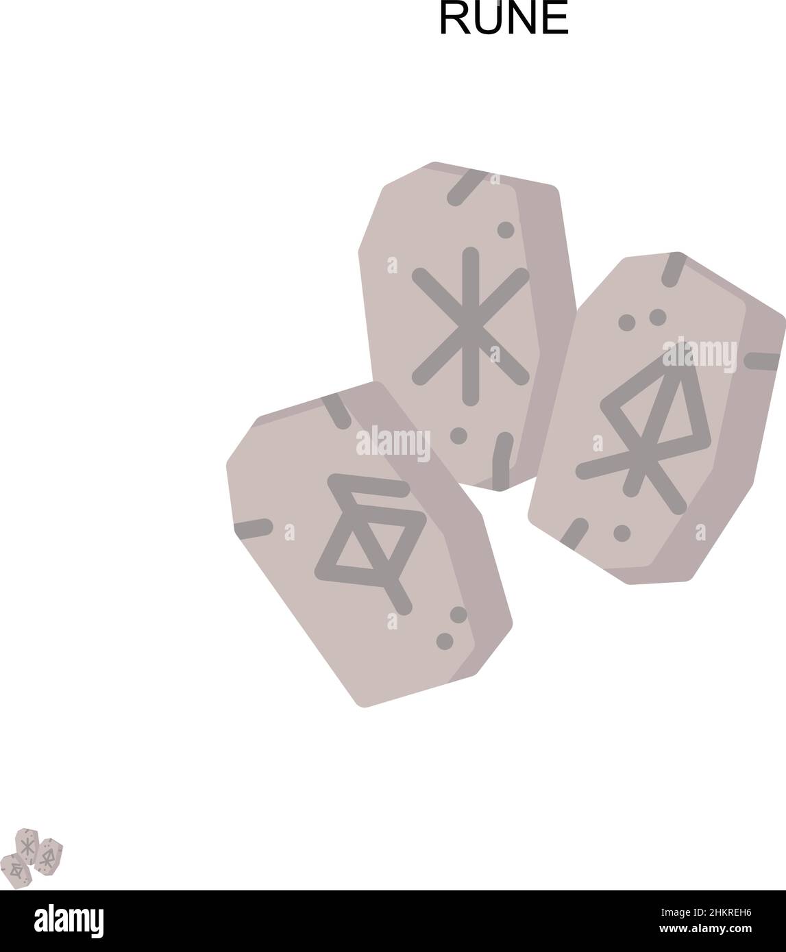 Rune icône de vecteur simple.Modèle de conception de symbole d'illustration pour élément d'interface utilisateur Web mobile. Illustration de Vecteur