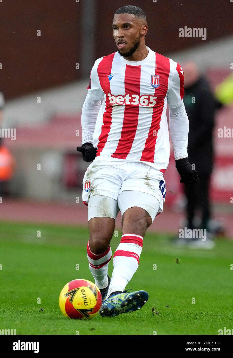 Stoke, Angleterre, le 5th février 2022.Tirese Campbell de Stoke City pendant le match de la coupe Emirates FA au stade Bet365, Stoke.Le crédit photo devrait se lire: Andrew Yates / Sportimage Banque D'Images