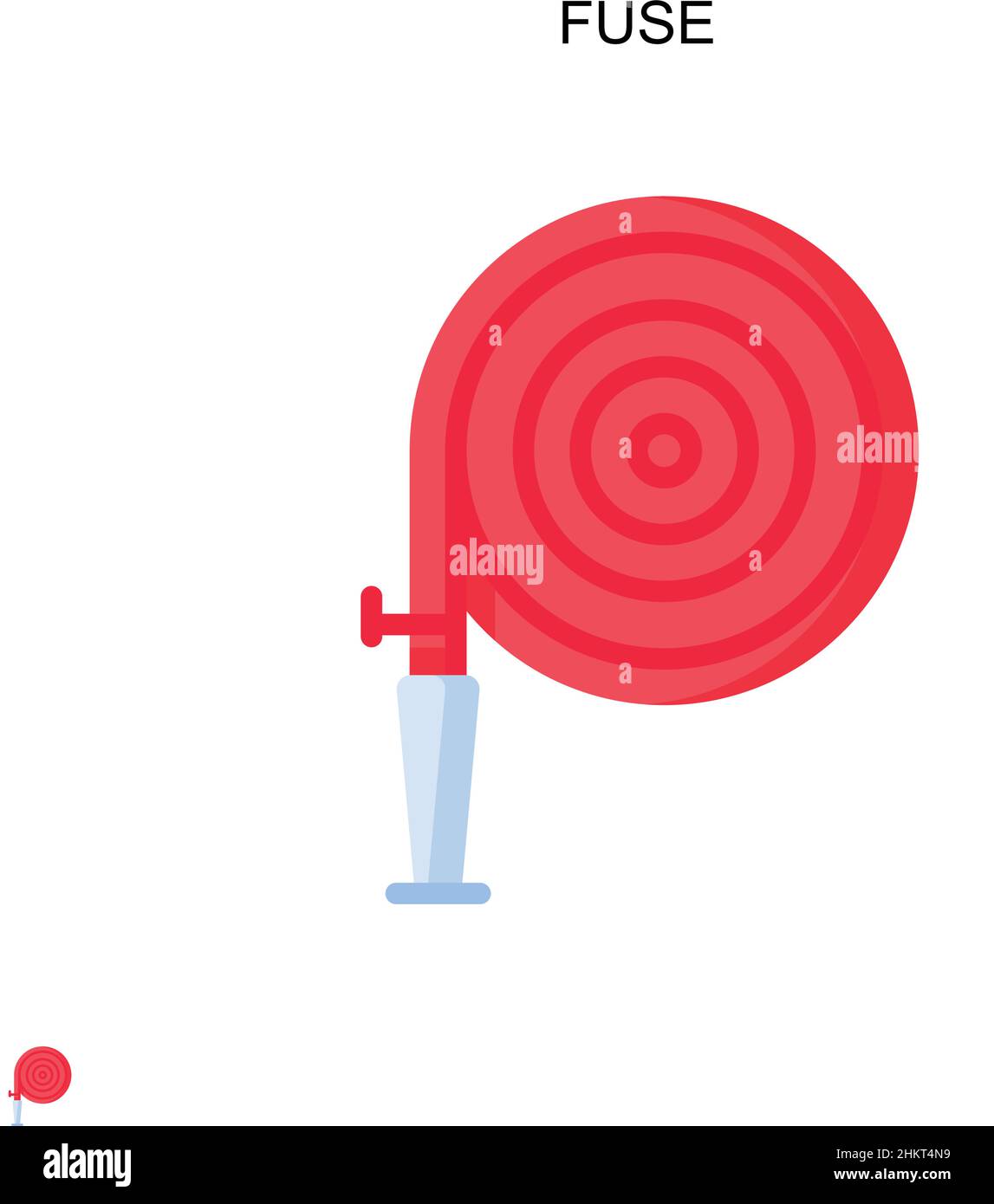 Icône de vecteur simple de fusible.Modèle de conception de symbole d'illustration pour élément d'interface utilisateur Web mobile. Illustration de Vecteur