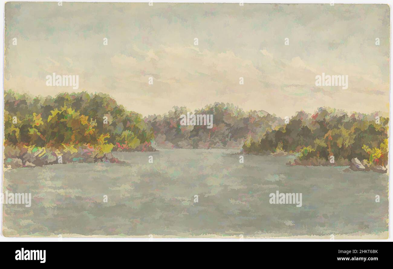 Art inspiré par Parramatta River (No 6), George Sherriff, Whanganui, oeuvres classiques modernisées par Artotop avec une touche de modernité. Formes, couleur et valeur, impact visuel accrocheur sur l'art émotions par la liberté d'œuvres d'art d'une manière contemporaine. Un message intemporel qui cherche une nouvelle direction créative. Artistes qui se tournent vers le support numérique et créent le NFT Artotop Banque D'Images