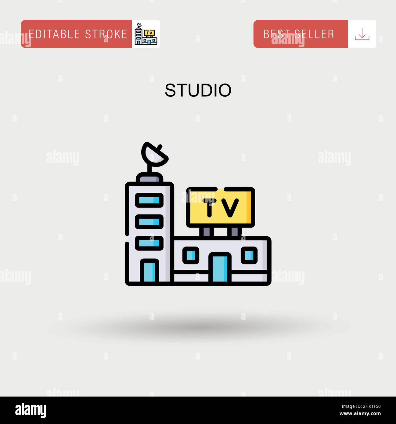Tv studio background Banque d'images vectorielles - Alamy