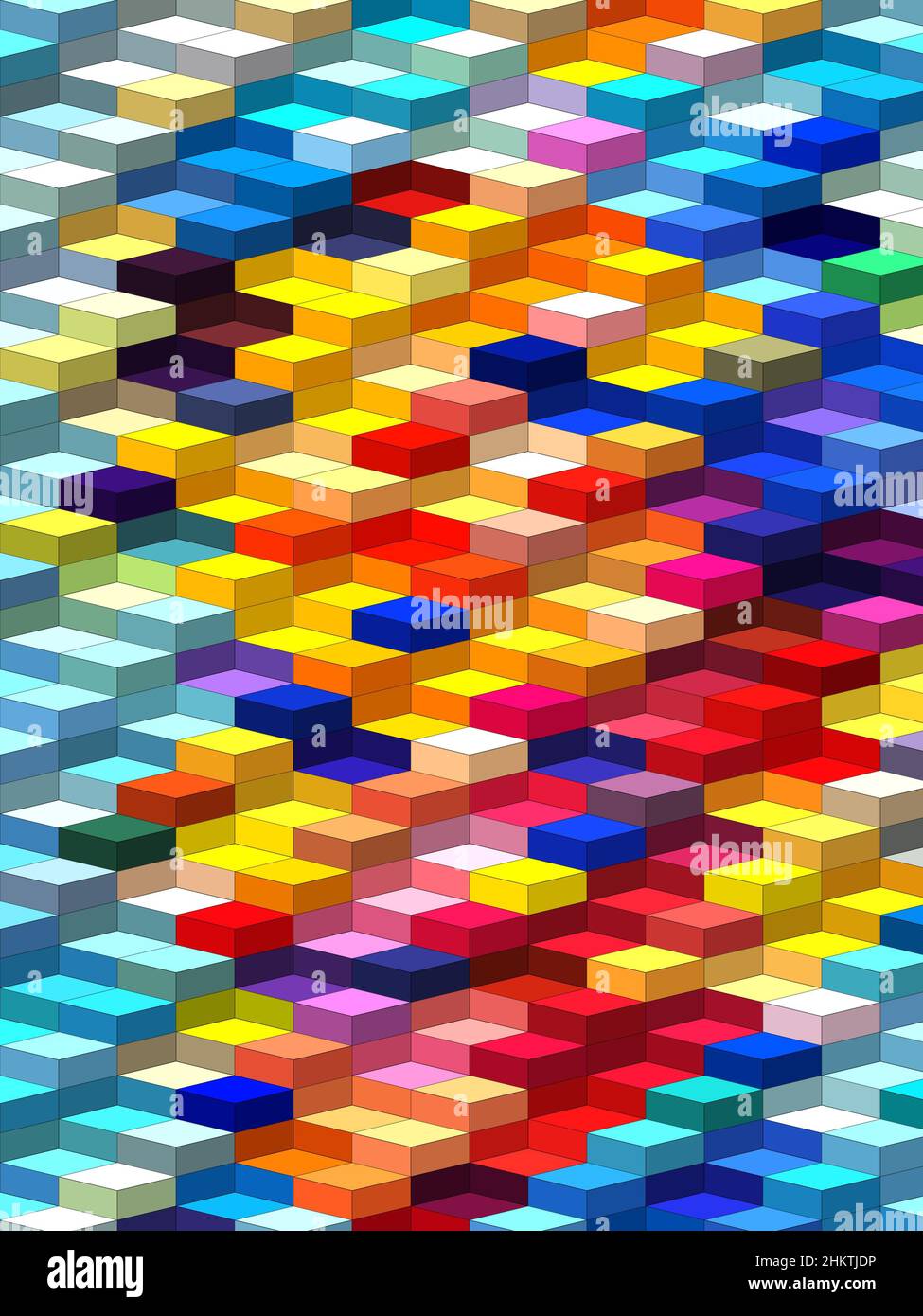 Graphisme géométrique coloré abstrait, texture d'arrière-plan de l'art graphique abstrait, Art conceptuel moderne Banque D'Images