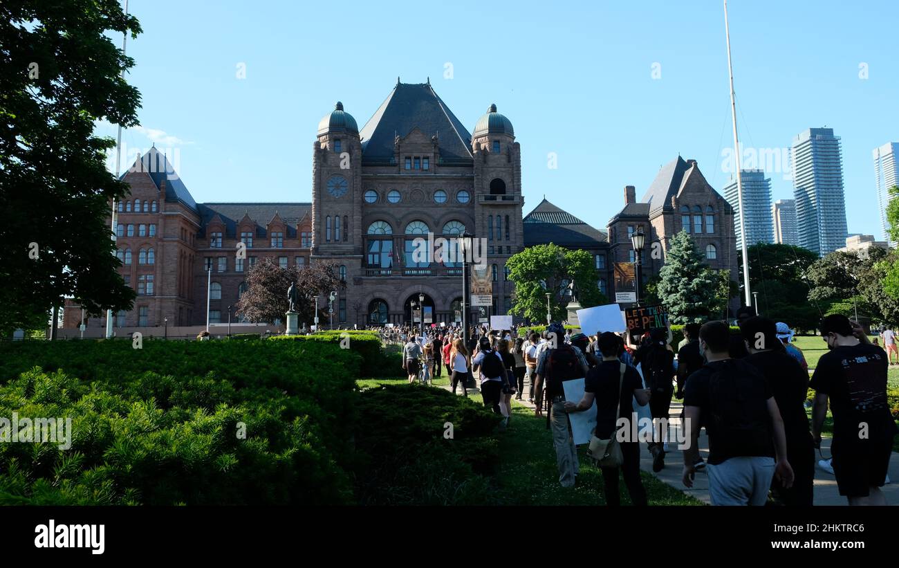 Rassemblement de protestation pacifique plaidant pour Black Lives Matter et la justice sociale Banque D'Images