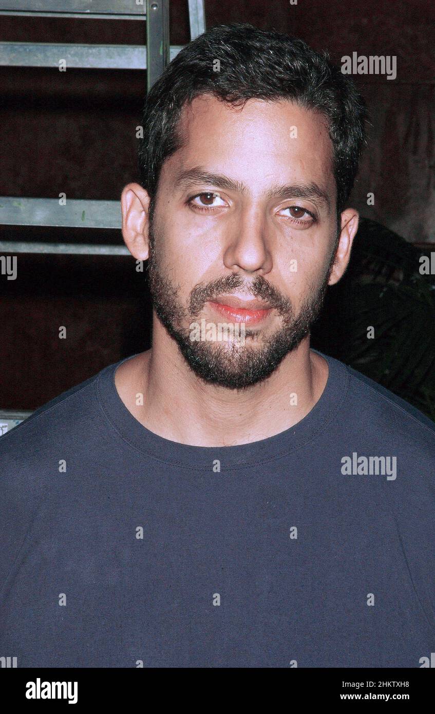 18 septembre 2008, New York City, New York, Etats-Unis: Magicien David Blaine lors de la conférence de presse 'David Blaine:Dive of Death', annonçant le défi d'endurance de pendre à l'envers pendant 60 heures dans l'atrium de la Trump Tower sur 5th Avenue à New York.(Image de crédit : © Walter Weissman/ZUMA Press Wire) Banque D'Images