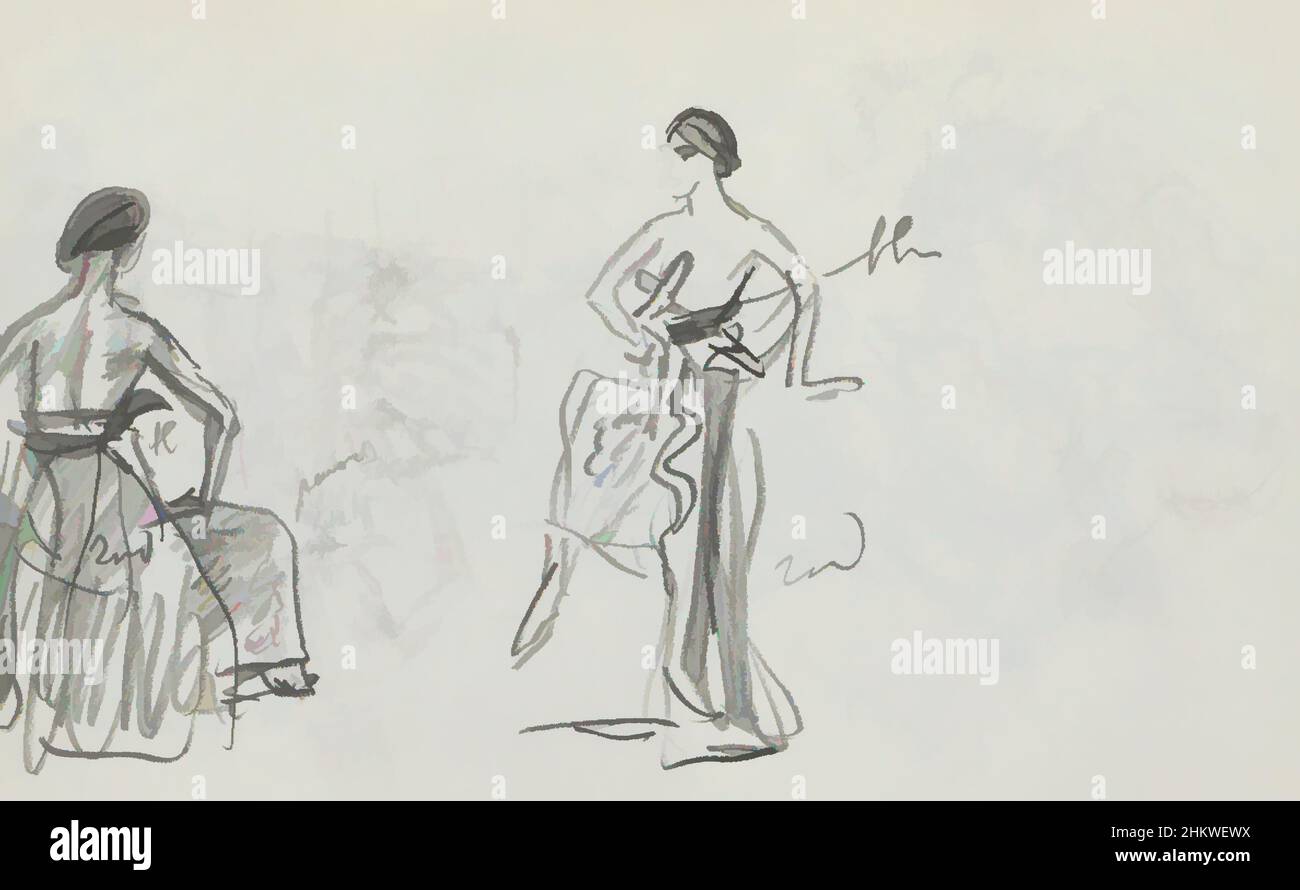 L'art inspiré par un danseur a une épée dans une bande autour de sa taille. Probablement danseurs à la Cour de Djokja. Danseurs de sexe masculin en costume traditionnel. Indonésie, œuvres classiques modernisées par Artotop avec une touche de modernité. Formes, couleur et valeur, impact visuel accrocheur sur l'art émotions par la liberté d'œuvres d'art d'une manière contemporaine. Un message intemporel qui cherche une nouvelle direction créative. Artistes qui se tournent vers le support numérique et créent le NFT Artotop Banque D'Images