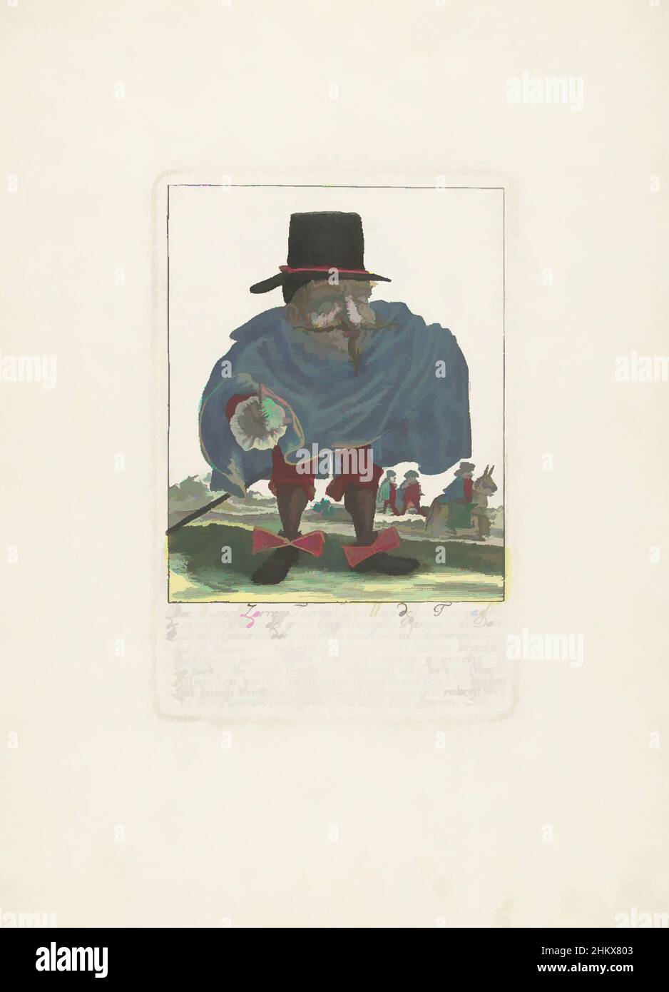 Art inspiré par le nain espagnol Don Miguel Zorrero Tuerto, c. 1710, Don Miguel Zorrero Tuerto Cavallero de las Trencedas de capatos, Padre del gran CAPN. Covielllo, Pariente de Don Quichotte, Governadoren en las Tierras Australes desconocidas, il Callotto resurcitato oder Neu, oeuvres classiques modernisées par Artotop avec un peu de modernité. Formes, couleur et valeur, impact visuel accrocheur sur l'art émotions par la liberté d'œuvres d'art d'une manière contemporaine. Un message intemporel qui cherche une nouvelle direction créative. Artistes qui se tournent vers le support numérique et créent le NFT Artotop Banque D'Images