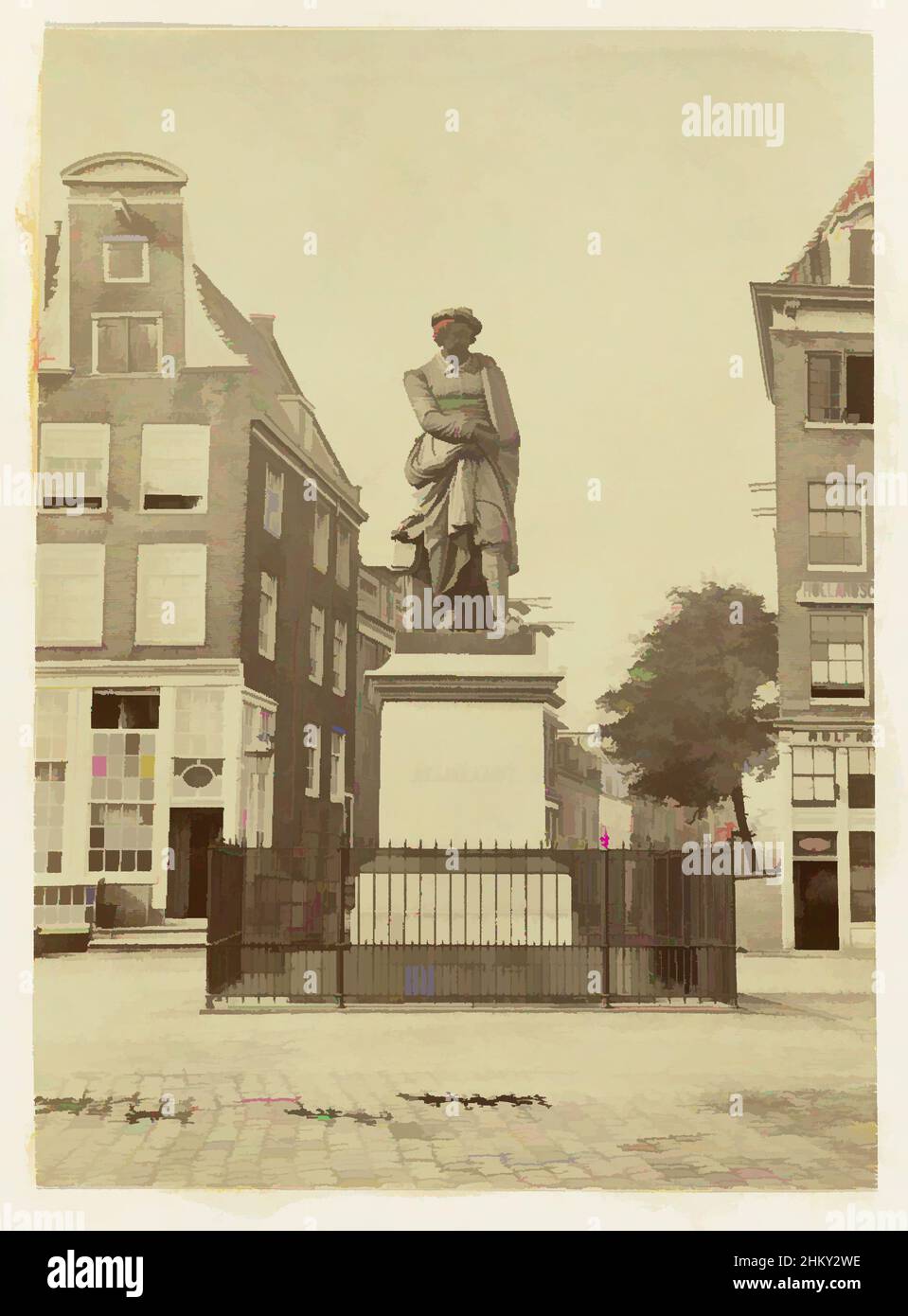 Art inspiré par la vue sur Amsterdam, la vue sur l'église Moïse et Aaron, le Waag sur le Nieuwmarkt et l'hôtel Amstel à Amsterdam. Cette page fait partie d'un album., Feb-1871, papier, imprimé albumine, hauteur 356 mm × largeur 263 mm, oeuvres classiques modernisées par Artotop avec une touche de modernité. Formes, couleur et valeur, impact visuel accrocheur sur l'art émotions par la liberté d'œuvres d'art d'une manière contemporaine. Un message intemporel qui cherche une nouvelle direction créative. Artistes qui se tournent vers le support numérique et créent le NFT Artotop Banque D'Images