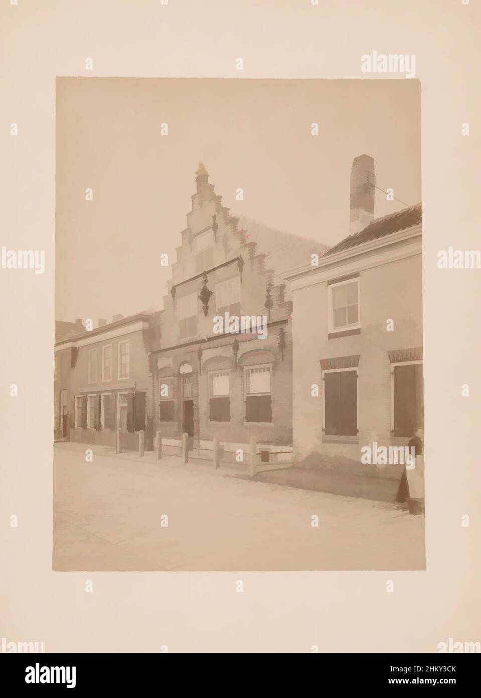 Art inspiré par la vue d'une maison à Sint Annaland, anoniem (Monumentenzorg) (attribué à), Sint Annaland, 1893, support photographique, carton, Imprimé albumine, hauteur 233 mm × largeur 175 mm, oeuvres classiques modernisées par Artotop avec une touche de modernité. Formes, couleur et valeur, impact visuel accrocheur sur l'art émotions par la liberté d'œuvres d'art d'une manière contemporaine. Un message intemporel qui cherche une nouvelle direction créative. Artistes qui se tournent vers le support numérique et créent le NFT Artotop Banque D'Images