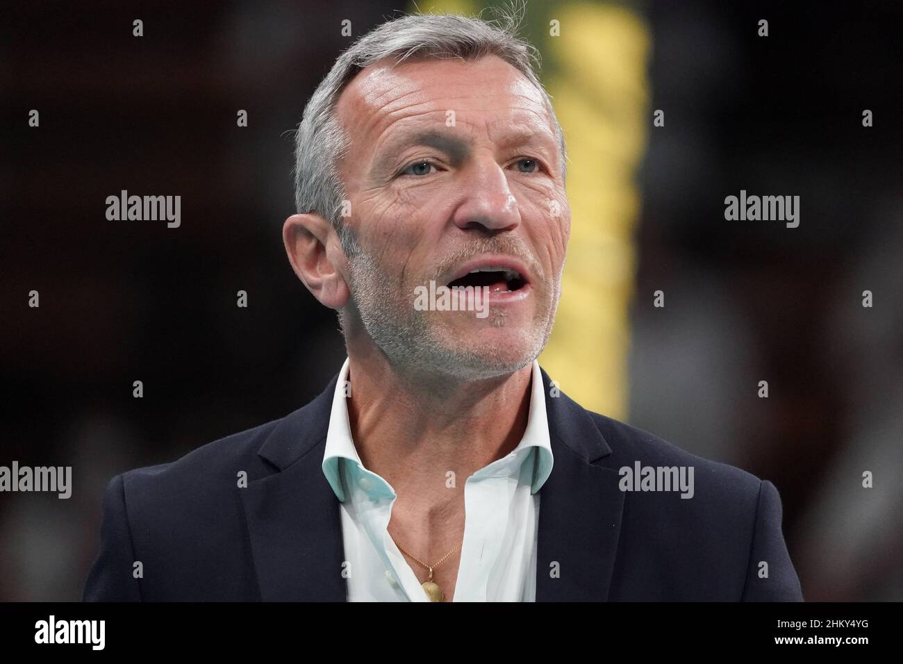 emanuele zanini (1Â° allenatore consar ravenna) pendant Sir Safety Conad Perugia vs Consar Ravenna, Volleyball Italien Serie A Men SuperLeague Championship Championship à Pérouse, Italie, février 05 2022 Banque D'Images