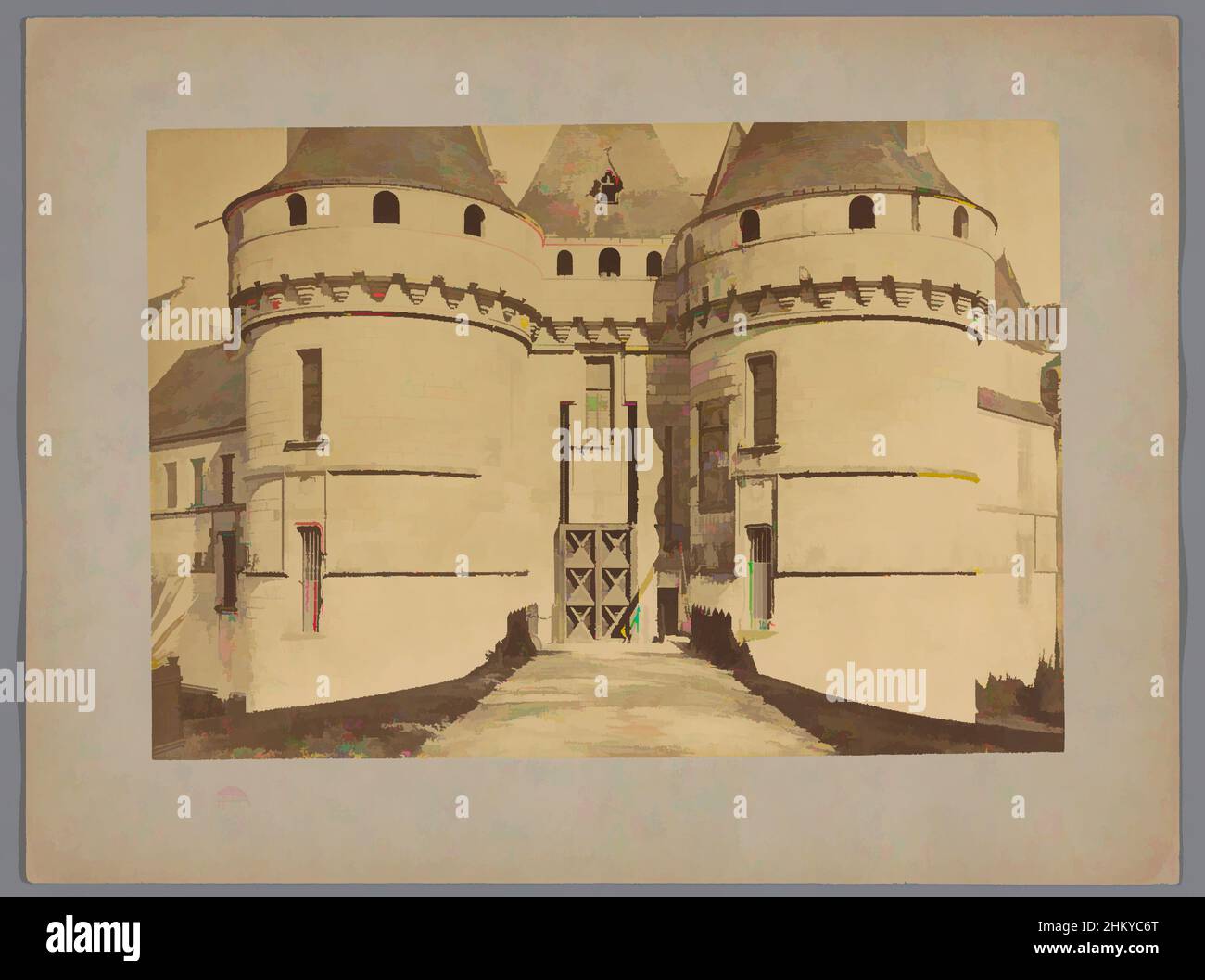 Art inspiré par l'entrée au Château de Chaumont-sur-Loire, Chaumont, Chaumont-sur-Loire, 1850 - 1900, carton, Imprimé albumine, hauteur 259 mm × largeur 345 mm, oeuvres classiques modernisées par Artotop avec une touche de modernité. Formes, couleur et valeur, impact visuel accrocheur sur l'art émotions par la liberté d'œuvres d'art d'une manière contemporaine. Un message intemporel qui cherche une nouvelle direction créative. Artistes qui se tournent vers le support numérique et créent le NFT Artotop Banque D'Images