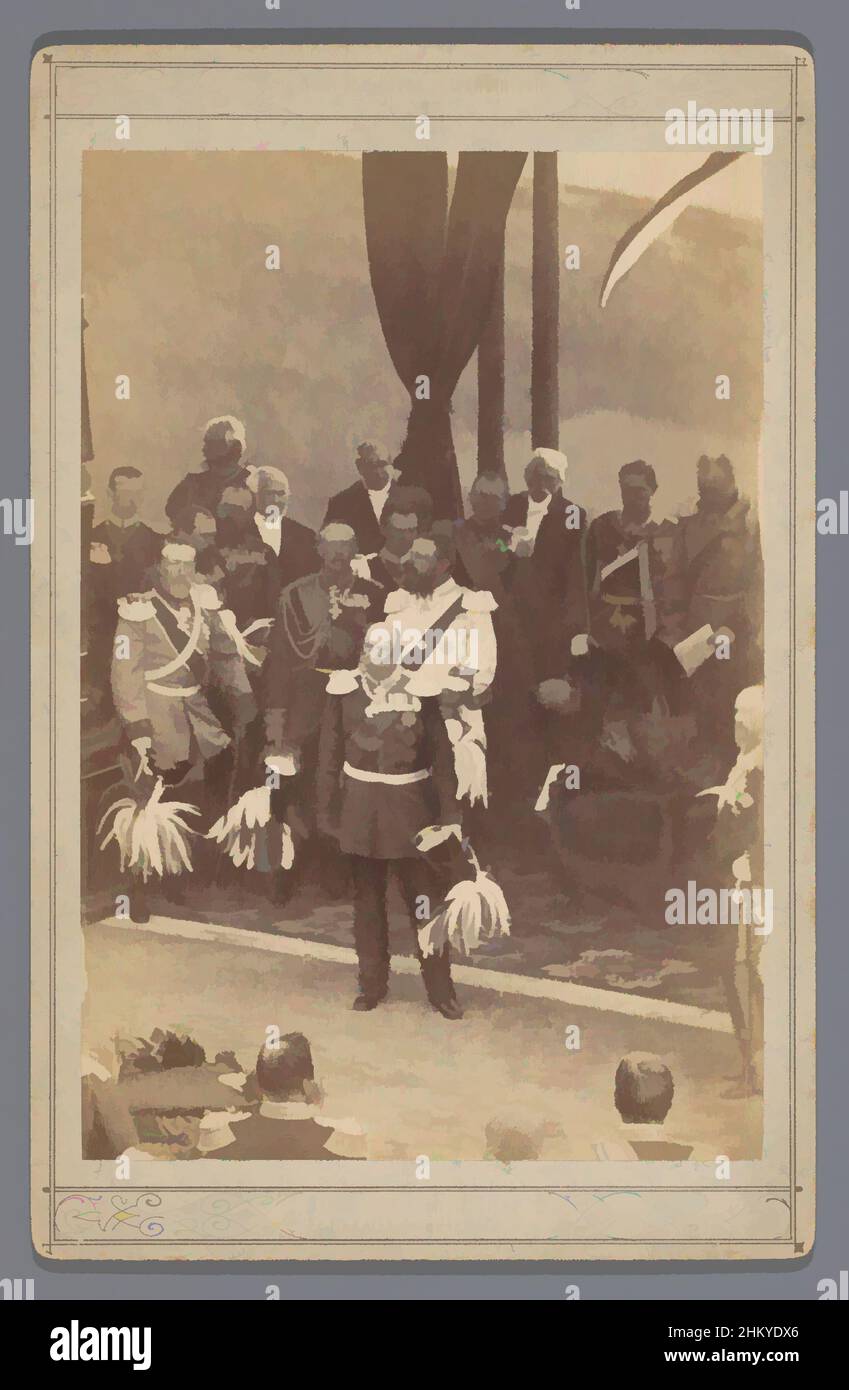 Art inspiré par l'empereur Wilhelm I au dévoilement du Niederwalddenkmal, 1883, Ottomar Anschütz, Niederwald, 28-sept-1883, Papier, carton, imprimé albumine, hauteur 139 mm × largeur 94 mm hauteur 168 mm × largeur 108 mm, oeuvres classiques modernisées par Artotop avec une touche de modernité. Formes, couleur et valeur, impact visuel accrocheur sur l'art émotions par la liberté d'œuvres d'art d'une manière contemporaine. Un message intemporel qui cherche une nouvelle direction créative. Artistes qui se tournent vers le support numérique et créent le NFT Artotop Banque D'Images