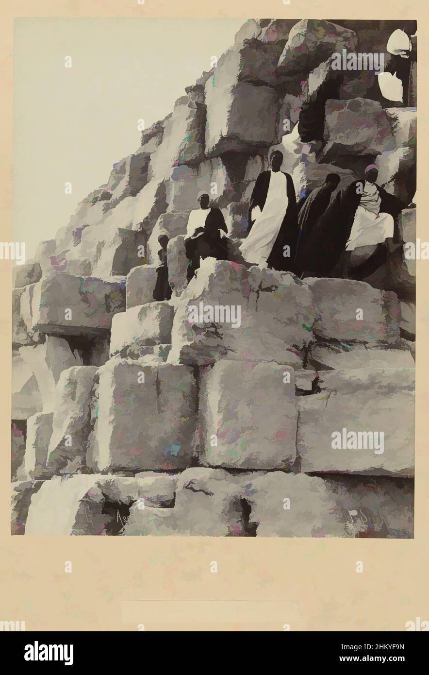 Art Inspir Par Un Groupe D hommes Grimpent La Pyramide De Cheops EE 49 art-inspir-par-un-groupe-d-hommes-grimpent-la-pyramide-de-cheops-ee-49