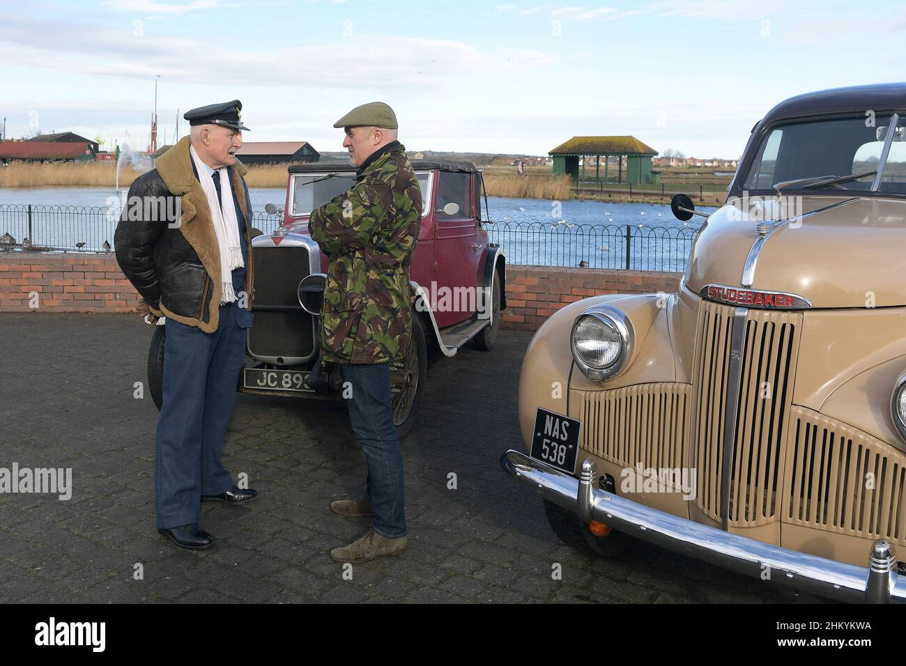 Maldon Essex, Royaume-Uni.6th févr. 2021.Les membres de l'Association des véhicules militaires d'Essex tiennent leur rassemblement annuel d'hiver à Promenade Park, à Maldon Essex.Les véhicules ex-militaires exposés provenaient de ventes aux enchères militaires excédentaires, de chantiers de ferraille, de fermes et de granges et ont été restaurés à leur état d'origine par un groupe d'enthousiastes qui forment l'organisme de bienfaisance enregistré par l'Essex HMVA.Crédit : MARTIN DALTON/Alay Live News Banque D'Images