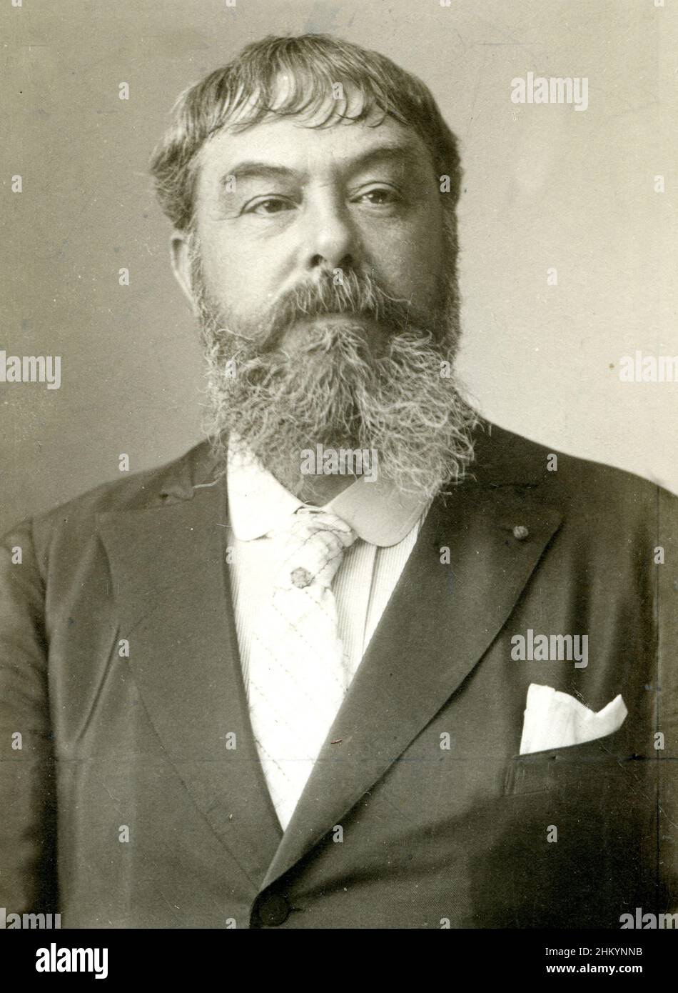 Portrait de Theophile Poilpot 1848-1915 - Peintre Banque D'Images