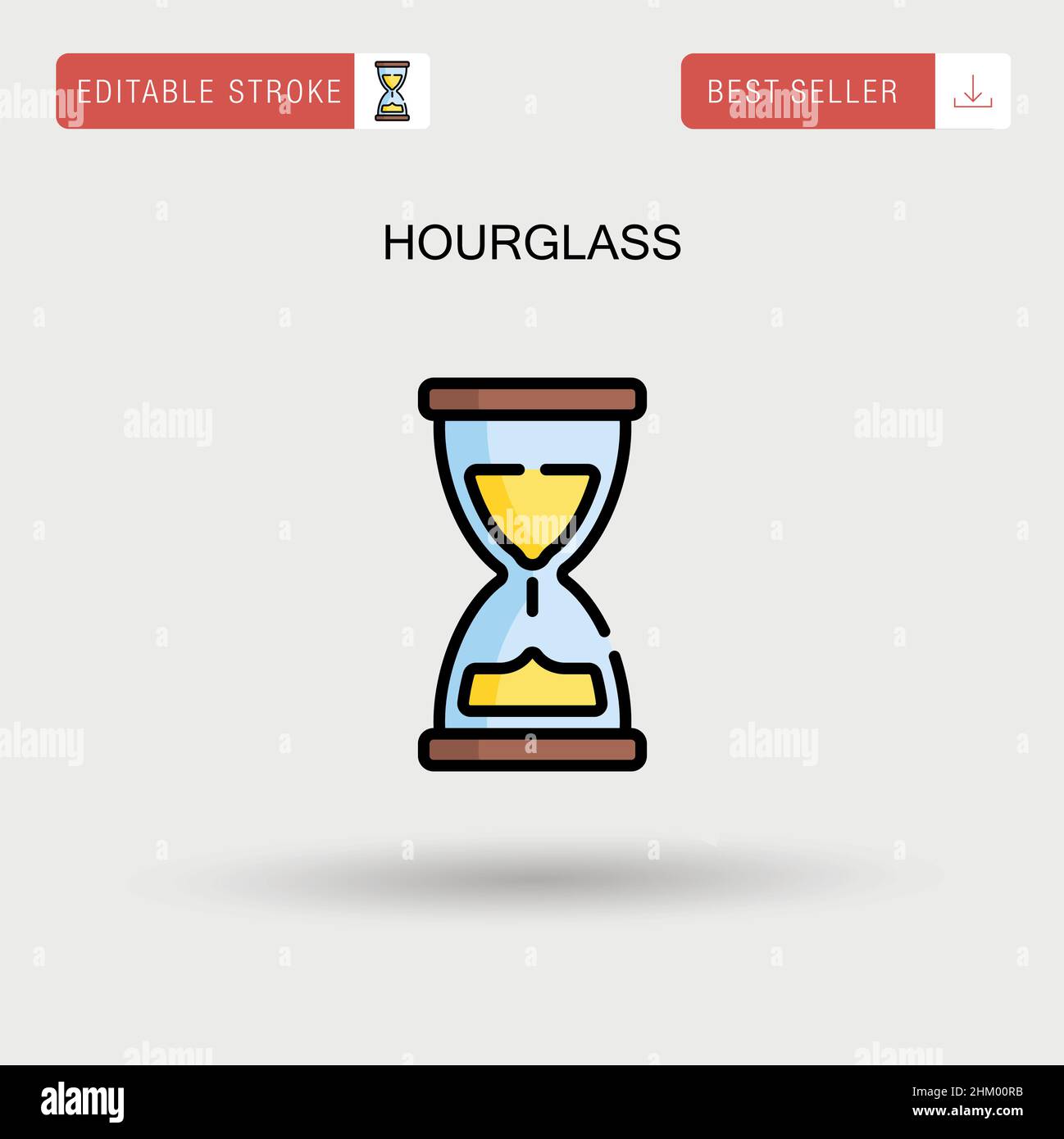 Icône de vecteur simple HourGlass. Illustration de Vecteur