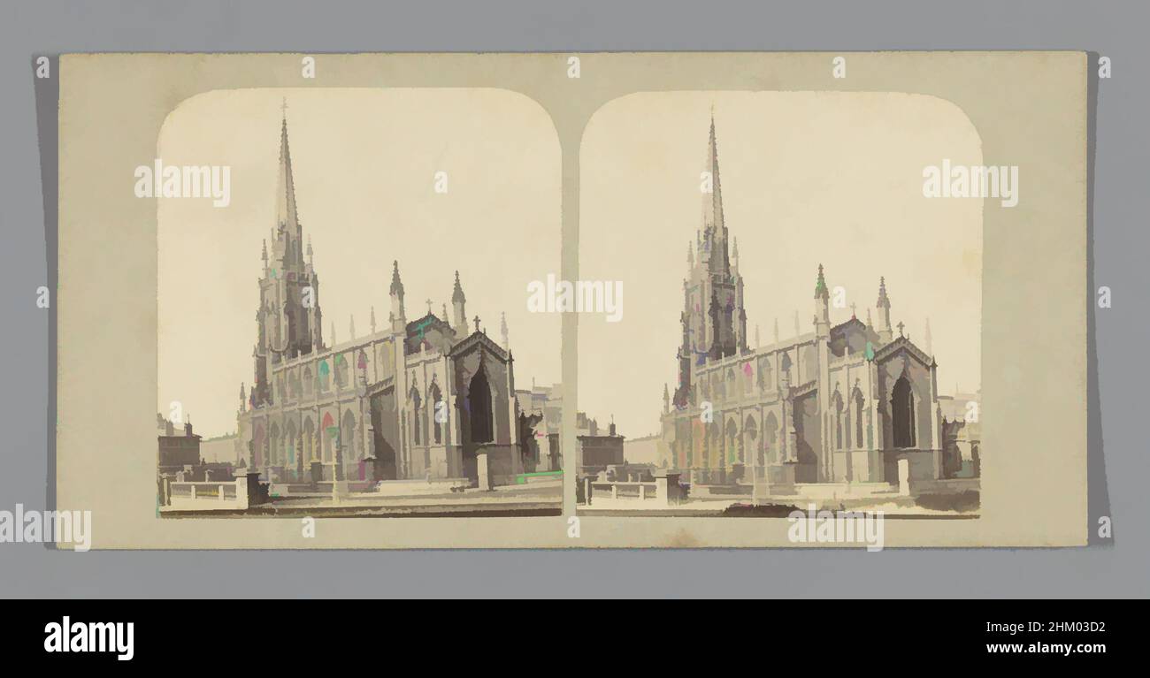 Art inspiré par la vue de l'église St James' à Londres, Trinity Church, Westbourne Terrace, vues de Londres, Paddington, c. 1850 - c. 1880, carton, imprimé albumine, hauteur 85 mm × largeur 170 mm, oeuvres classiques modernisées par Artotop avec une touche de modernité. Formes, couleur et valeur, impact visuel accrocheur sur l'art émotions par la liberté d'œuvres d'art d'une manière contemporaine. Un message intemporel qui cherche une nouvelle direction créative. Artistes qui se tournent vers le support numérique et créent le NFT Artotop Banque D'Images