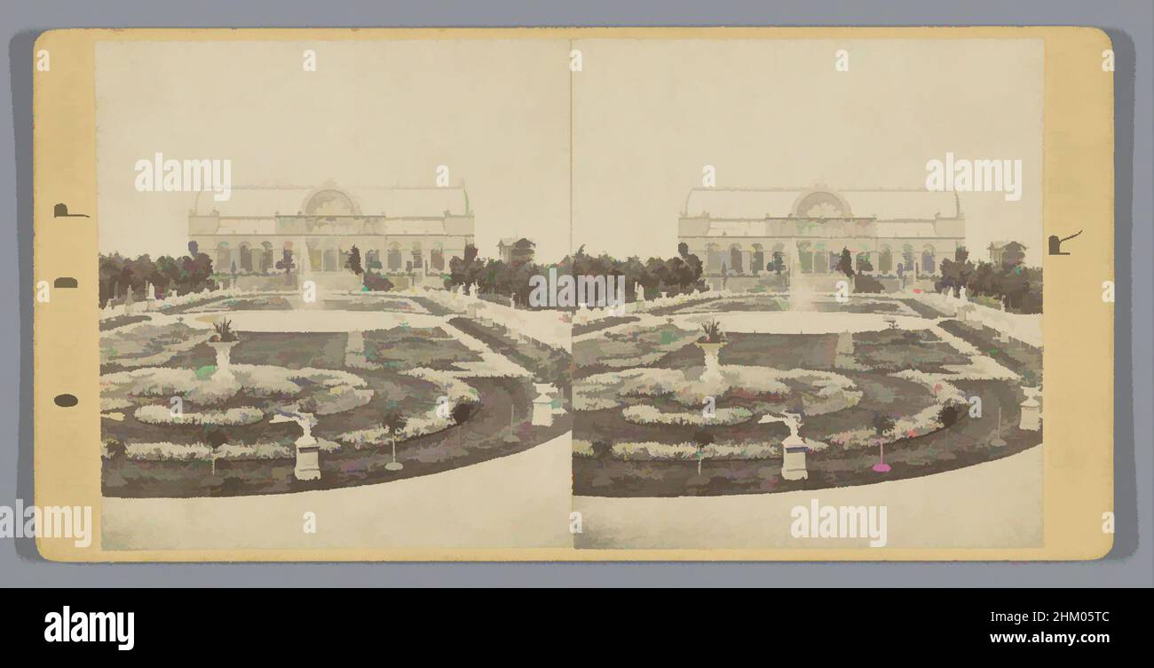 Art inspiré par l'extérieur de la flore et du jardin botanique de Cologne, Cologne - Flora, Coeln am Rhein (titre de la série), Johann Heinrich Schönscheidt, dans ou après 1863 - 1880, carton, imprimé albumine, hauteur 85 mm × largeur 170 mm, oeuvres classiques modernisées par Artotop avec un peu de modernité. Formes, couleur et valeur, impact visuel accrocheur sur l'art émotions par la liberté d'œuvres d'art d'une manière contemporaine. Un message intemporel qui cherche une nouvelle direction créative. Artistes qui se tournent vers le support numérique et créent le NFT Artotop Banque D'Images