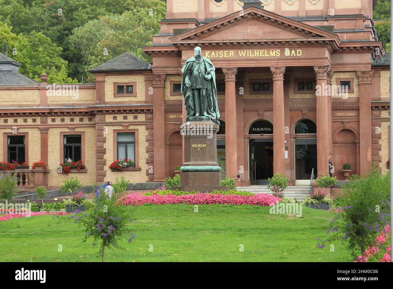 Kaiser-Wilhelms Bad, avant lui Kaiser Wilhelm I, construit en 1887-1890 dans le Kurpark à Bad Homburg, Hesse, Allemagne Banque D'Images