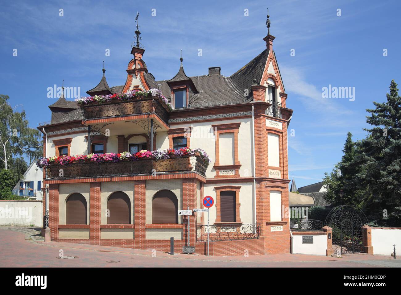 Villa idyllique à Hattenheim, Rheingau, Hesse, Allemagne Banque D'Images