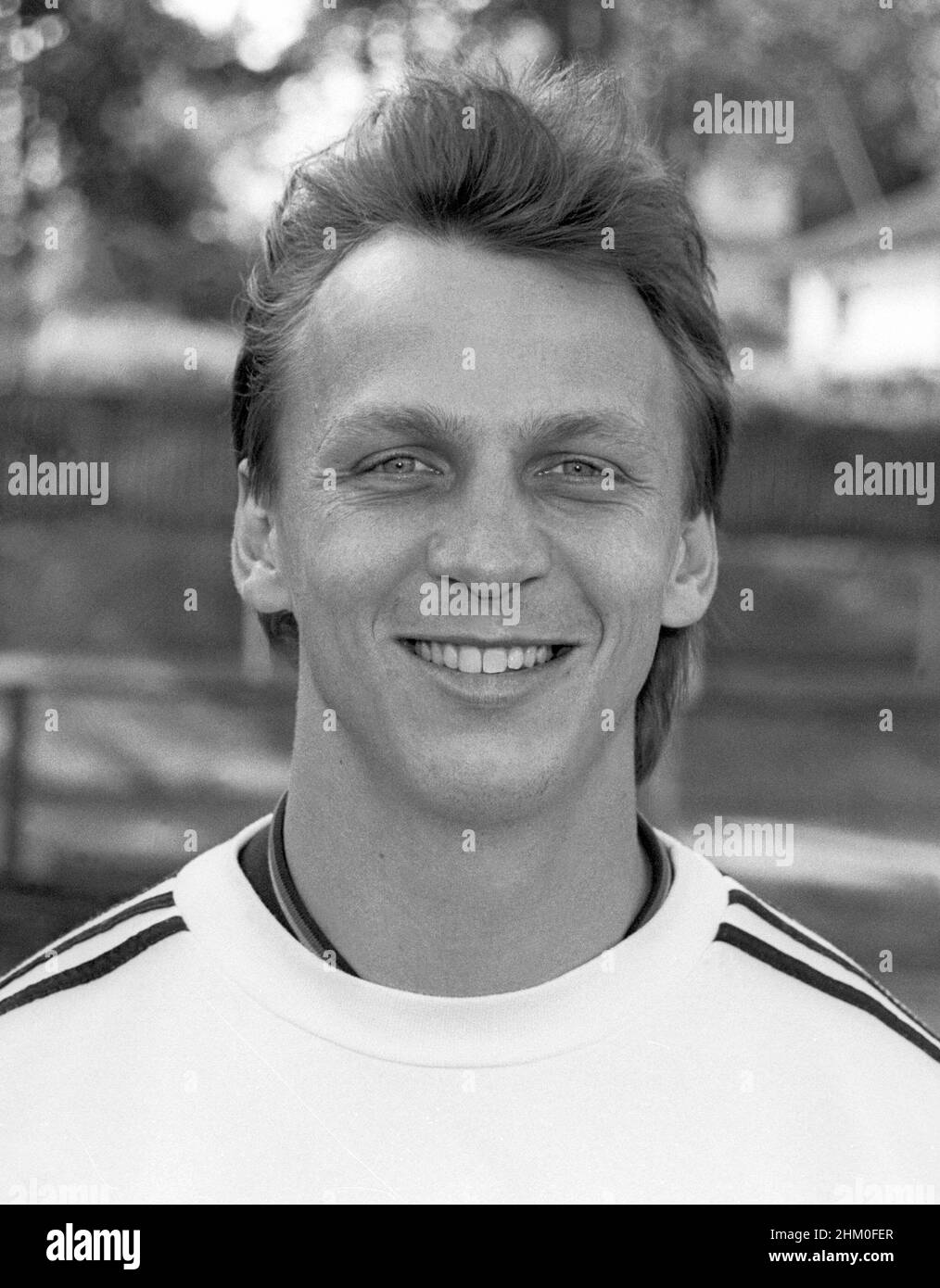 ANDREAS THOM football Bayer Leverkusen et l'équipe nationale allemande au Championnat d'Europe en Suède 1992 Banque D'Images