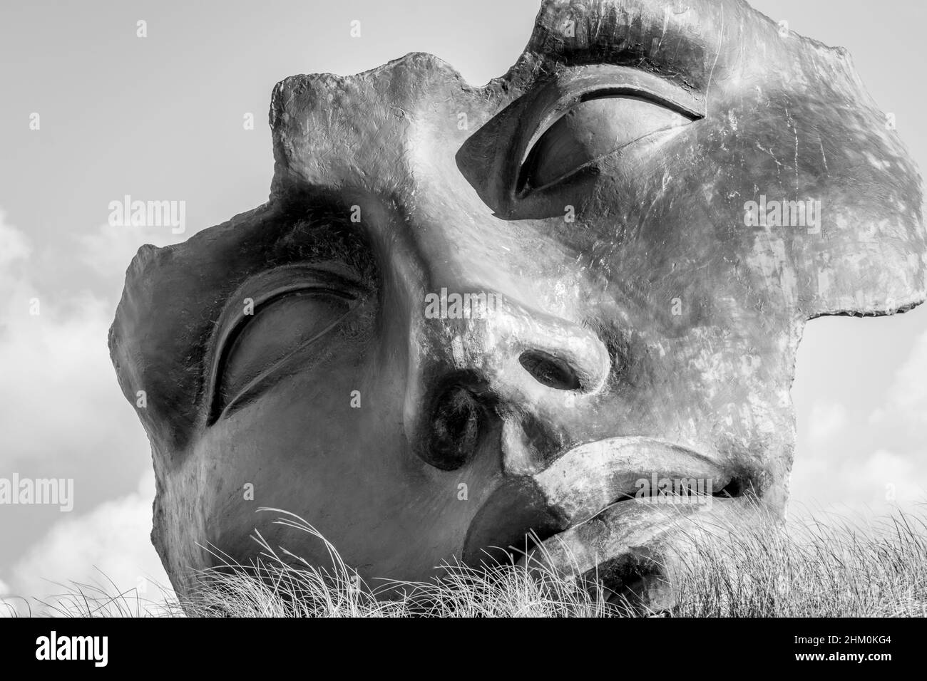 Sculpture 'Clair de Lune' en terrasse près du Musée Beelden aan Zee. Scheveningen, de La Haye, Pays-Bas Banque D'Images