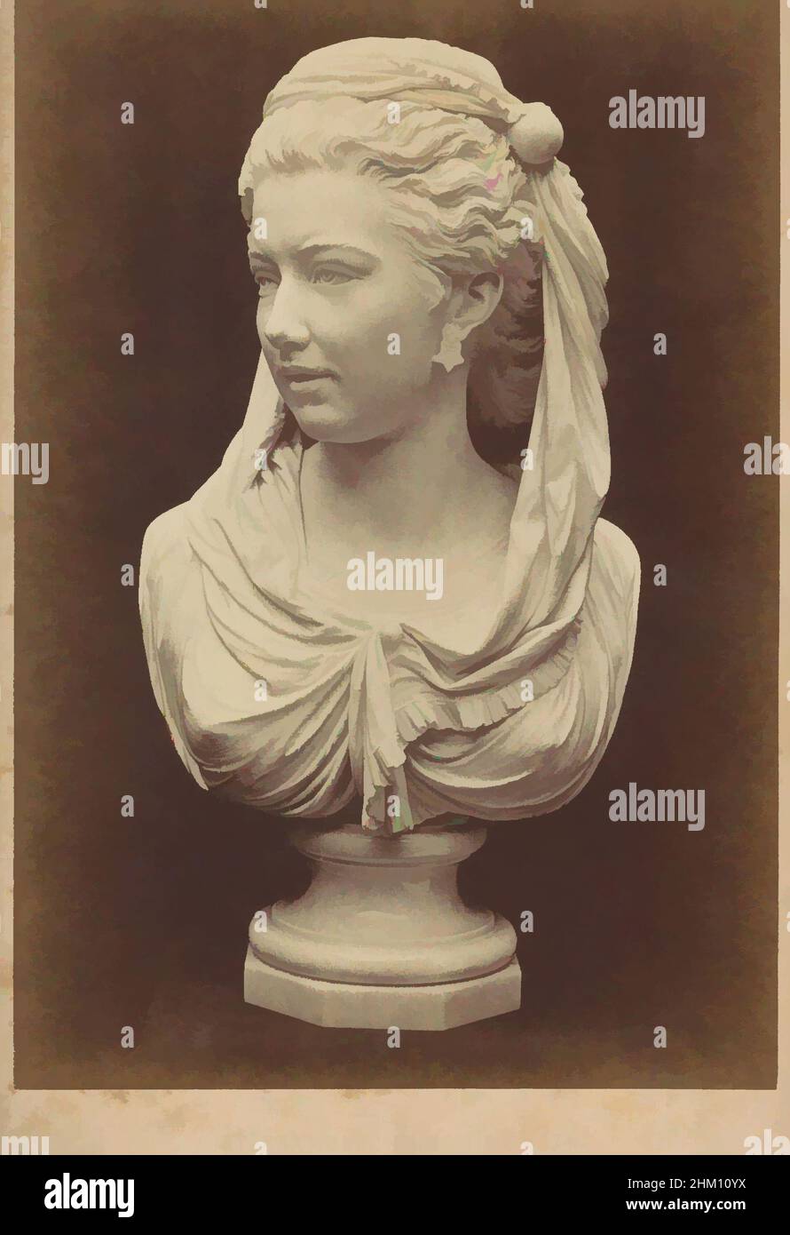 Art inspiré par le buste en marbre milanais par le CH. Brunin, milanais, buste en marbre par le CH. Brunin, Belgique, exposition internationale 1874, William England, Londres, 1874, carton, imprimé albumine, hauteur 166 mm × largeur 108 mm, oeuvres classiques modernisées par Artotop avec une touche de modernité. Formes, couleur et valeur, impact visuel accrocheur sur l'art émotions par la liberté d'œuvres d'art d'une manière contemporaine. Un message intemporel qui cherche une nouvelle direction créative. Artistes qui se tournent vers le support numérique et créent le NFT Artotop Banque D'Images