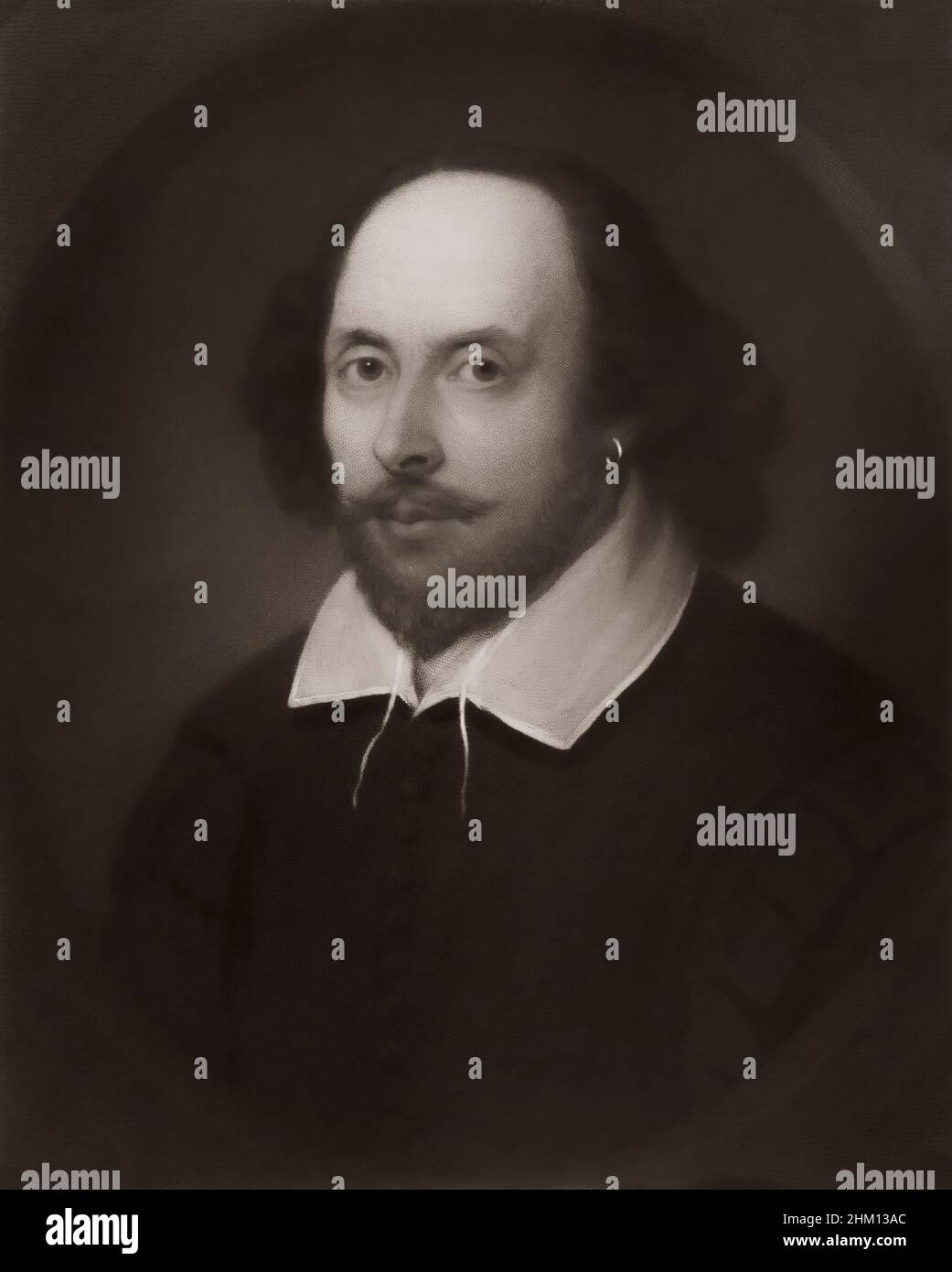 William Shakespeare, 1564 - 1616, Anglais, dramaturge, poète et acteur Banque D'Images