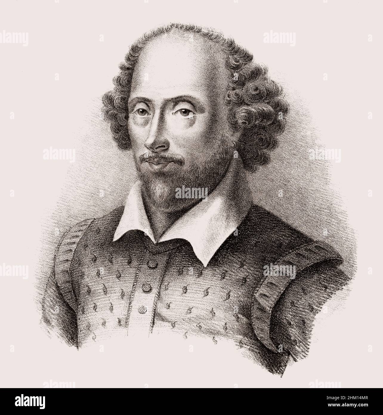 William Shakespeare, 1564 - 1616, Anglais, dramaturge, poète et acteur Banque D'Images