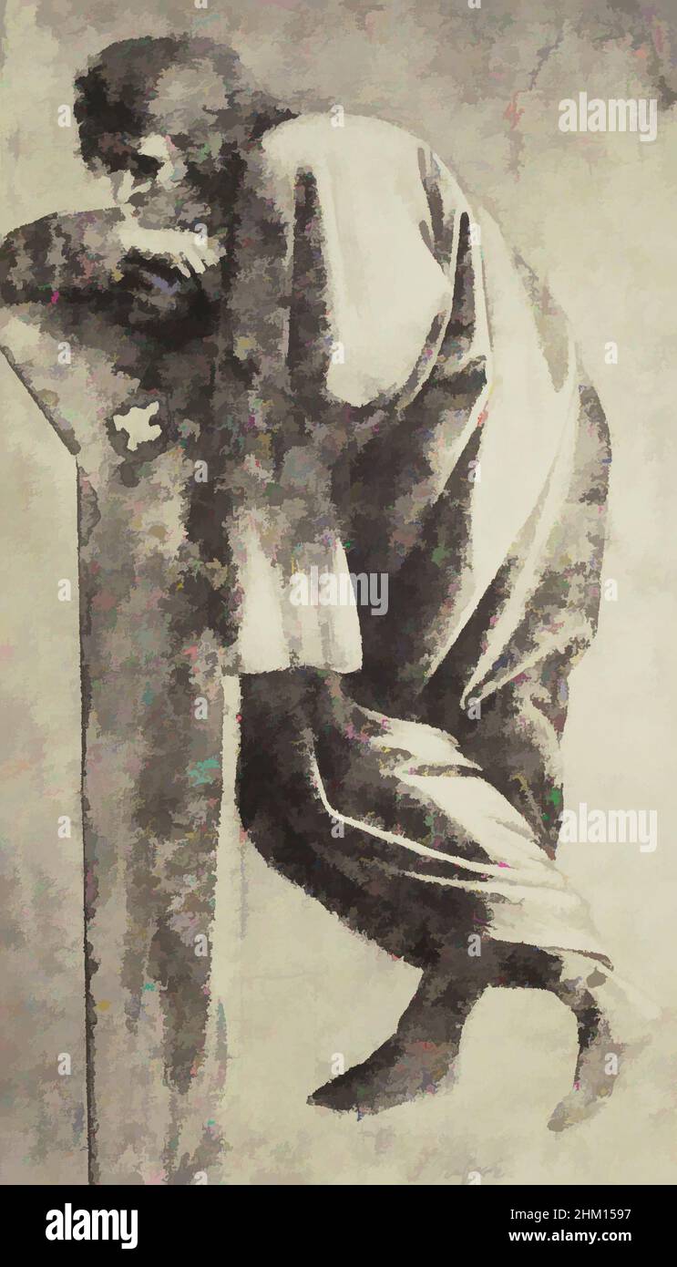 Art inspiré par la photoréproduction d'un dessin de Raphaël, pendu, Charles Thurston Thompson, dessinateur intermédiaire: Rafaël, Château de Windsor, c. 1852 - avant 1857, papier, imprimé albumine, hauteur 205 mm × largeur 117 mm, oeuvres classiques modernisées par Artotop avec une touche de modernité. Formes, couleur et valeur, impact visuel accrocheur sur l'art émotions par la liberté d'œuvres d'art d'une manière contemporaine. Un message intemporel qui cherche une nouvelle direction créative. Artistes qui se tournent vers le support numérique et créent le NFT Artotop Banque D'Images