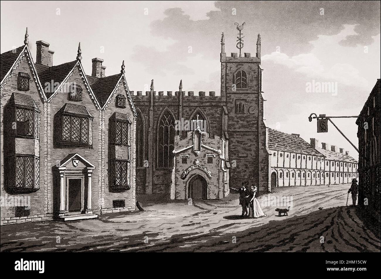 Lieu de naissance de William Shakespeare, Henley Street, Stratford-upon-Avon , Warwickshire, Angleterre Banque D'Images