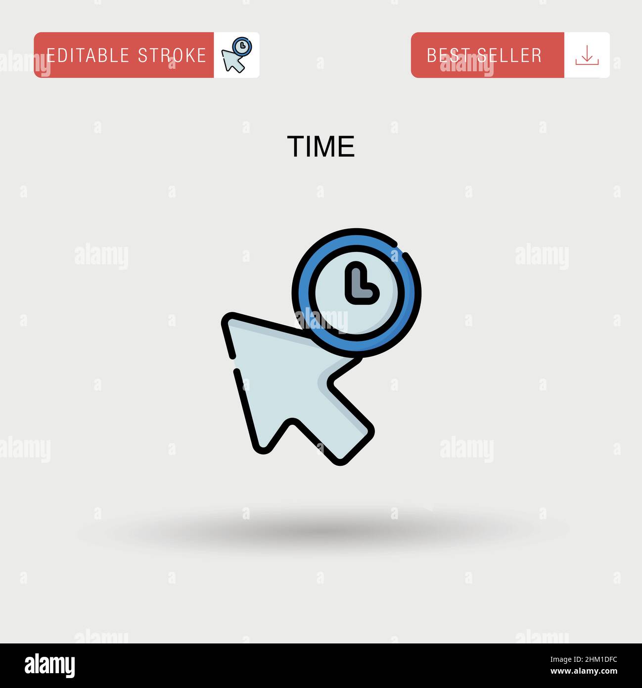 Icône vecteur simple temps. Illustration de Vecteur