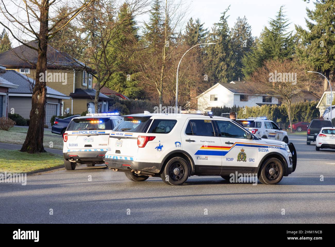 La police et l'équipe Swat ont arrêté un homme pour avoir présumé Robery. Banque D'Images